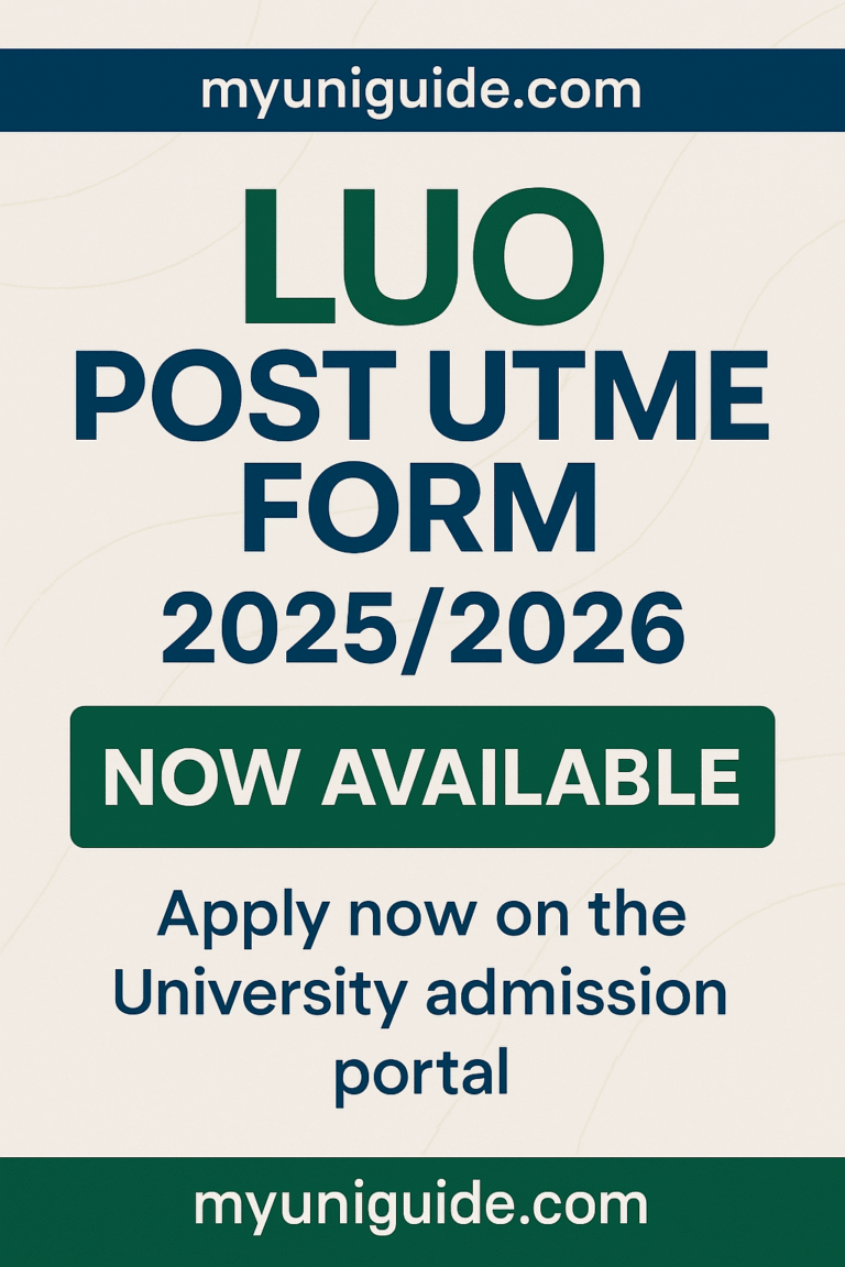 LUO Post UTME Form