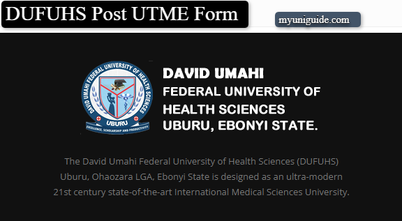 DUFUHS Post UTME Form