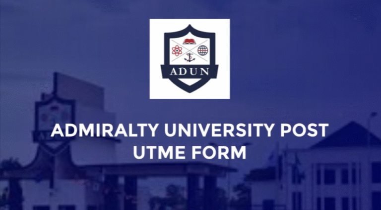 ADUN Post UTME Form