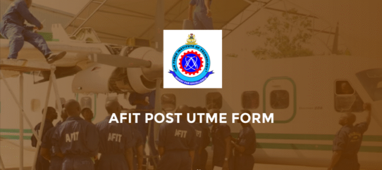 AFIT Post UTME Form