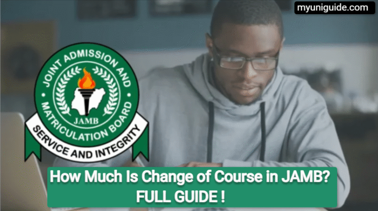 how much is change of course in jamb