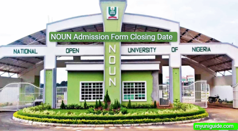NOUN Admission Form Closing Date
